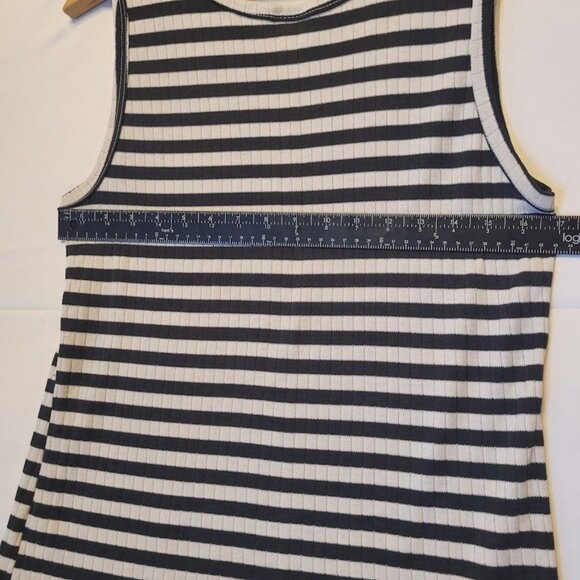 Bobbie Brooks Black And White Striped Tank Top Size Girls Youth Large - Picture 4 of 8